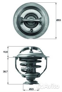 TX 117 95D термостатAudi 1.8/2.0tfsi, VW Tigua