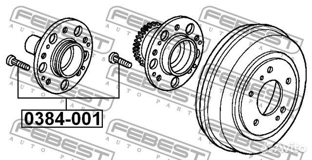 Шпилька колёсная 0384001