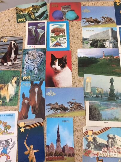 Календарики разных лет цена за все