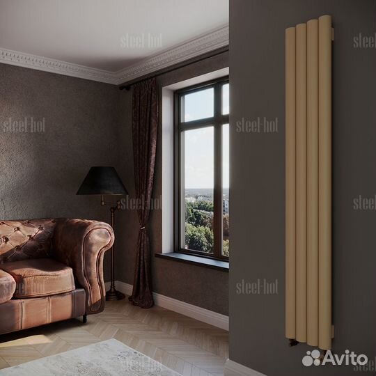 Вертикальный дизайн радиатор Steel V от производит