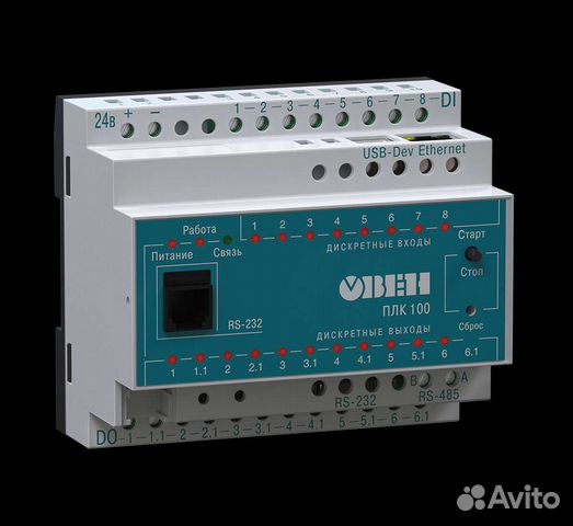 Контроллер Овен плк 100-24 К-М