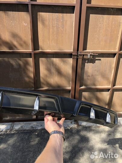 Диффузор на задний бампер приора седан