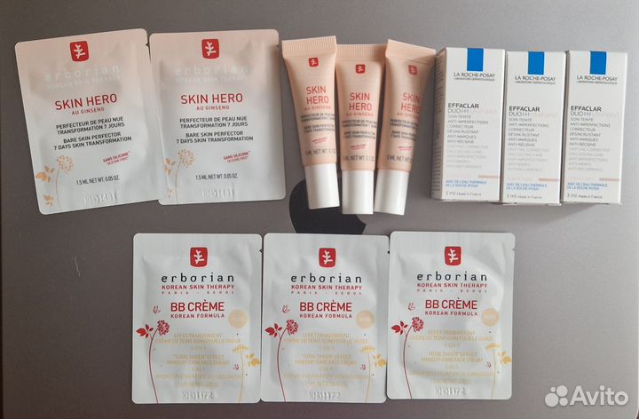 Миниатюры (пробники) Erborian и La Roche-Posay