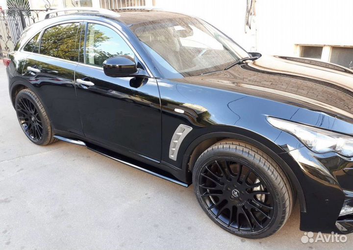 Сплиттеры порогов Infiniti fx/qx70