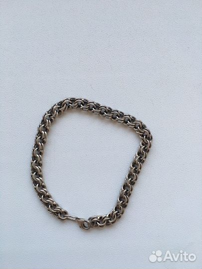 Серебряный браслет мужской