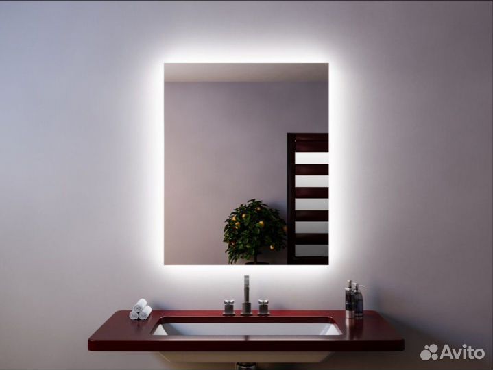 Зеркало с диодной подсветкой в ванную Gwen
