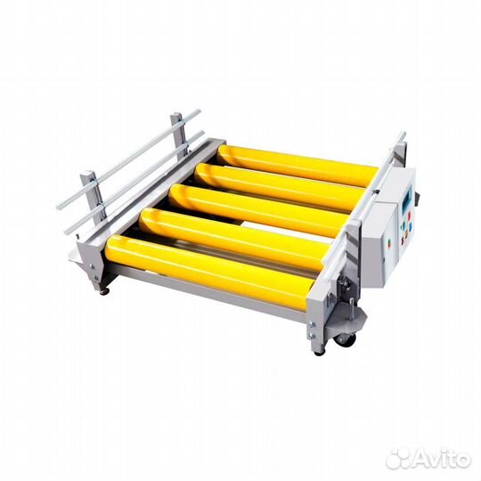 Рольганг 2000 х 1100 мм, эл. привод, с проемом дл