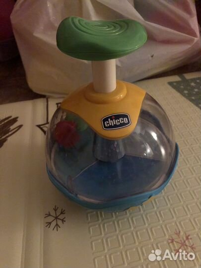 Детская игрушка гитара и юла для малышей