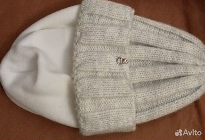 Комплект шапка и снуд женский