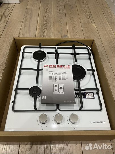 Газовая варочная панель maunfeld eghe.43.3STS-EW