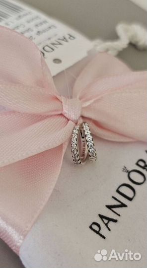 Серьги «Нежное сияние» Пандора Оригинал