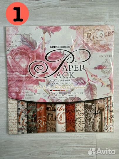 Набор бумаги для скрапбукинга, 30,5х30,5 см, 27 л