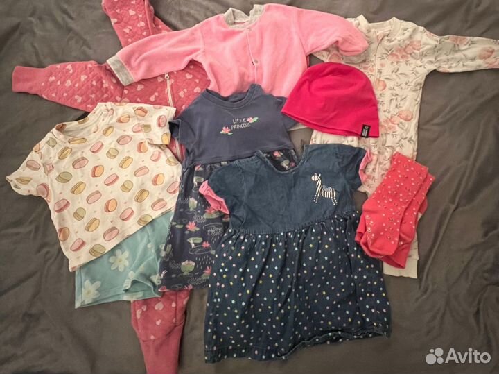 Вещи пакетом на девочку 9-18 месяцев