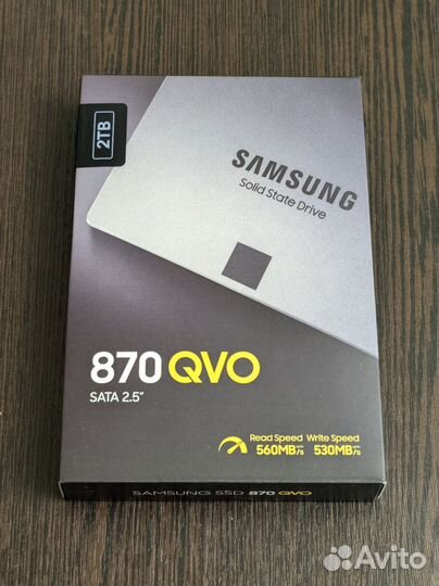SSD Samsung 870 QVO 2000 гб (MZ-77Q2T0BW)