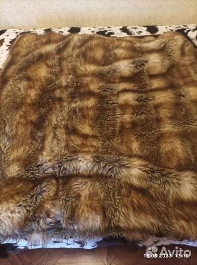 Покрывало из искусственного меха (волк)