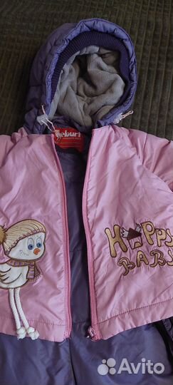 Зимний комбинезон для девочки 86