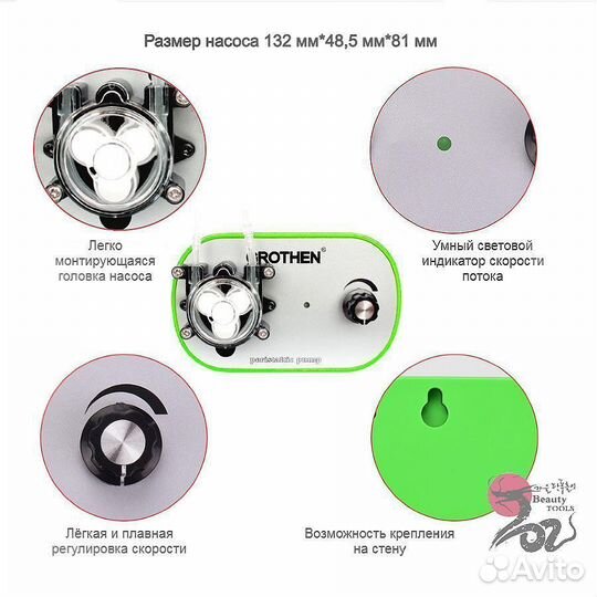 Перистальтический насос 40-160 мл/мин. Гарантия
