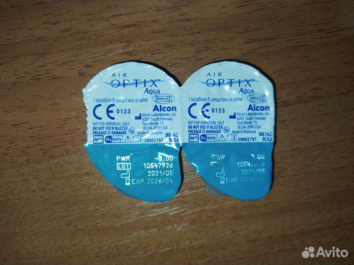 Линзы контактные alcon air optix aqua на месяц