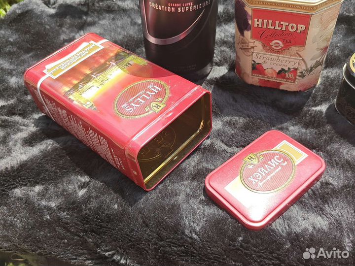 Жестяные банки для хранения (от чая), 5 шт