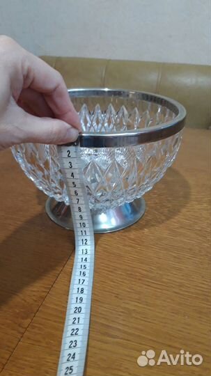 Конфетница, салатник СССР хрусталь