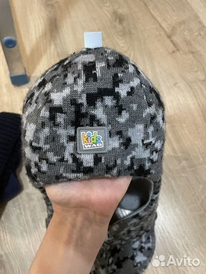 Шапка шлем для мальчика 52 54