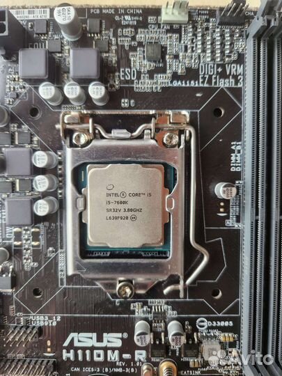 Комплект Asus H-110M-R + Intel Core i5 7600k