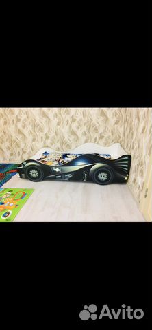 Подростковая кровать Бэтмобиль