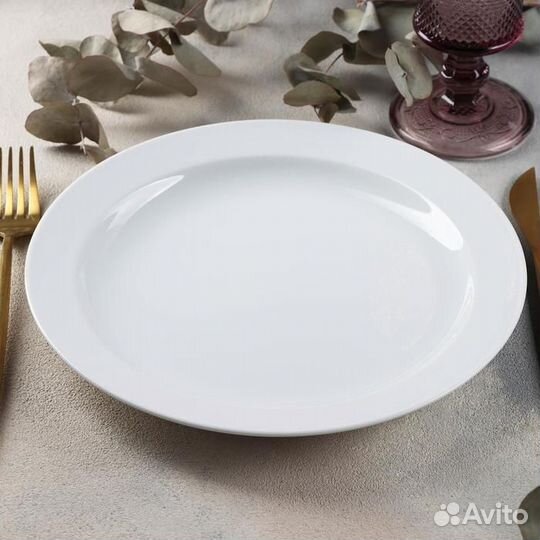 Тарелка «Бельё», d24 см, белая, фарфор