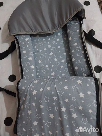 Переноска для детей серая