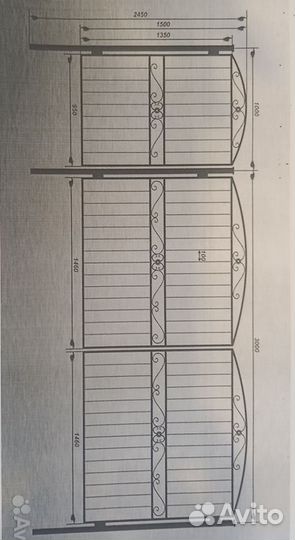 Металлические Ворота и калитка