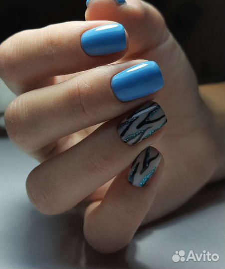 Гель-лак + маникюр