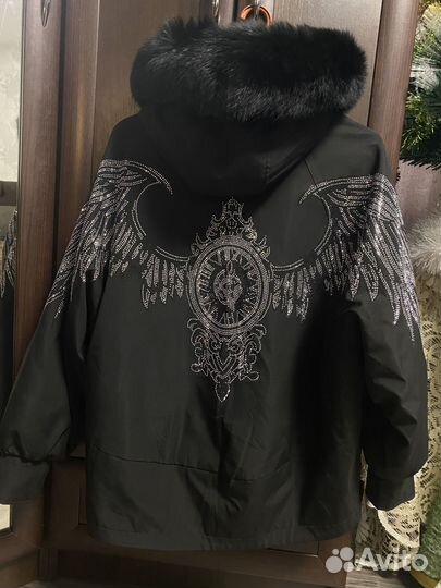 Бомбер с мехом песца