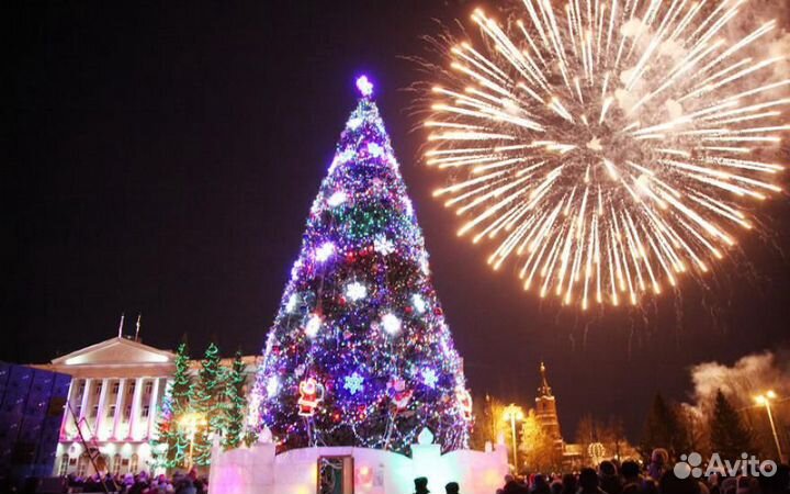 Фейерверк Салют на Новый год на 64 залпа