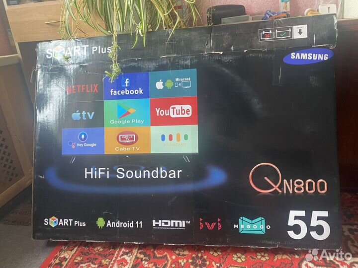 Телевизор SMART tv android 55