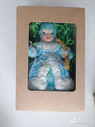 Ватные елочные игрушки СССР