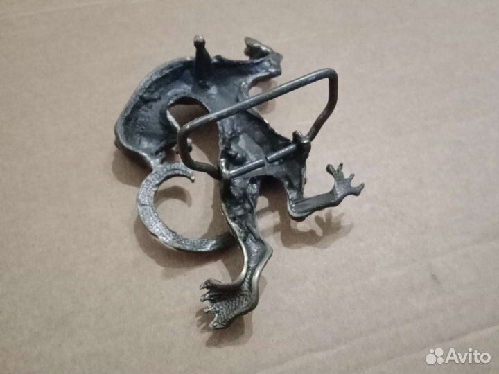 Пряжка для ремня, металл, литьё, стразы