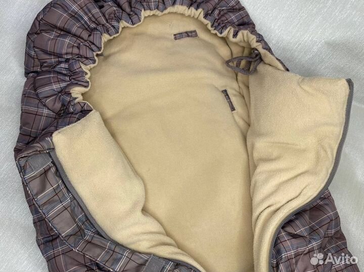 Тёплый конверт в коляску на весну chicco