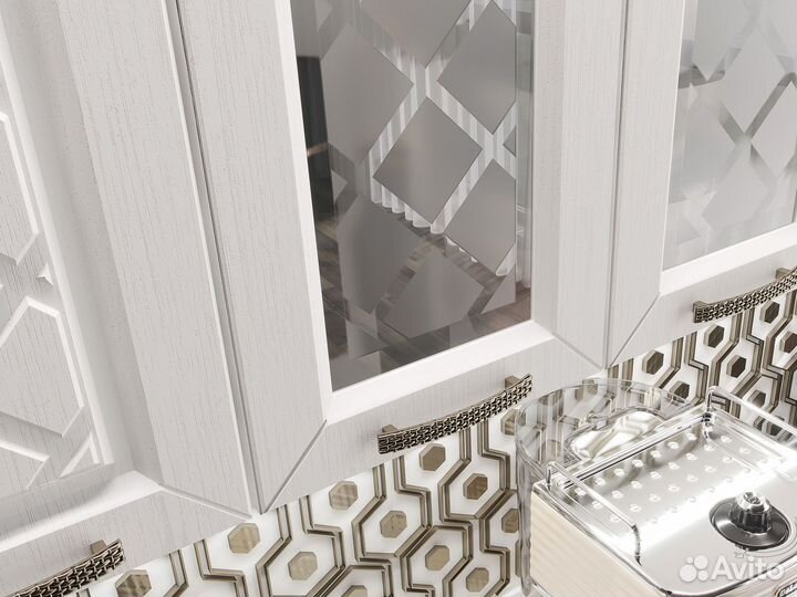 Кухня Агава 160 см, акация белая