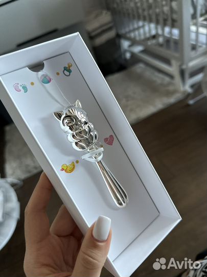 Детские погремушки из серебра Sokolov