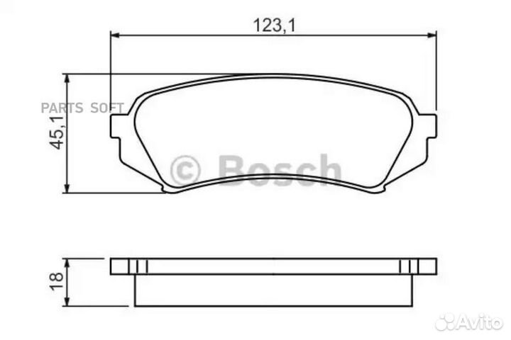 Bosch 0986424641 Колодки торм.зад