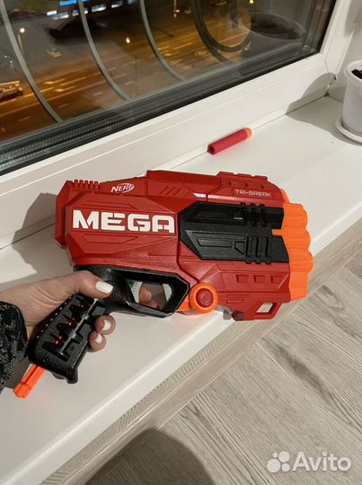 Бластер Mega Nerf с пулями