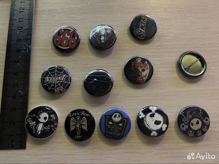 Нашивки, значки под готичную, мрачную атрибутику