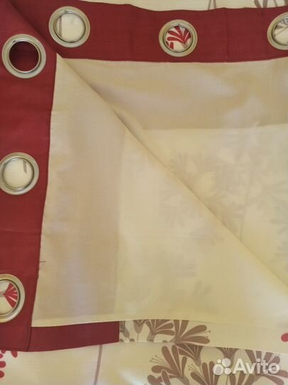 Штора на подкладе и 2 шторы IKEA