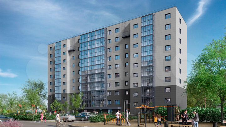 2-к. квартира, 57,5 м², 3/10 эт.
