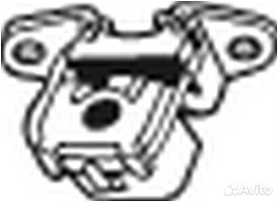 Крепеж peugeot 307 citroen C4 глушителя bosal