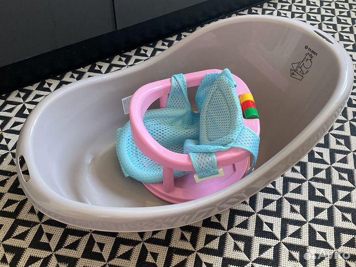 Ванночка для купания с гамаком и сиденьем