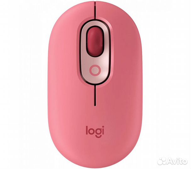 Беспроводная мышь Logitech Pop, розовый