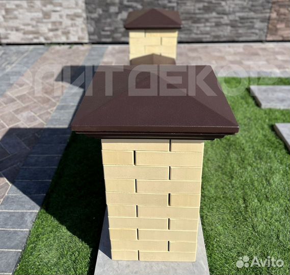 Бетонный парапет на забор