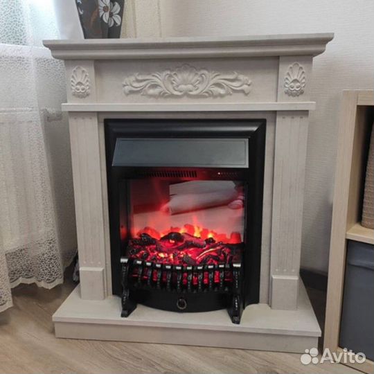 Электрокамин Fobos/Majestic с порталом Adelaida