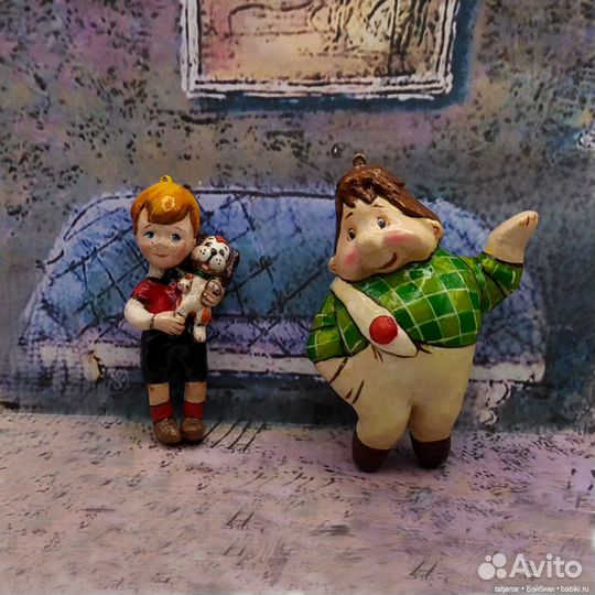 Елочные игрушки из папье-маше